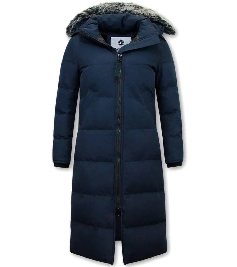 PARKAS MUJER EXTRA LANG   8606Z   AZUL